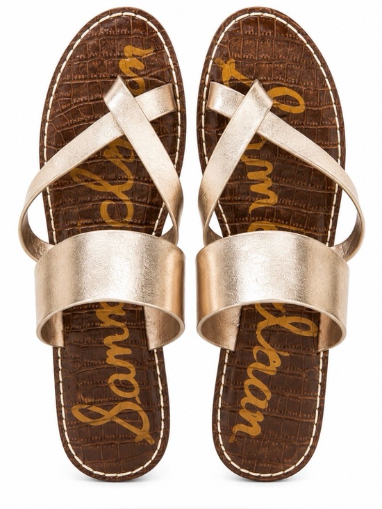 Sam Edelman Shoes - SAM EDELMAN Gold Women’s Wedge Sandals
